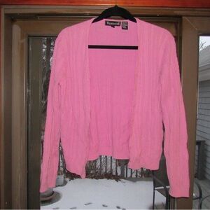 Wainscott Cotton Cardigan/Tank Combo